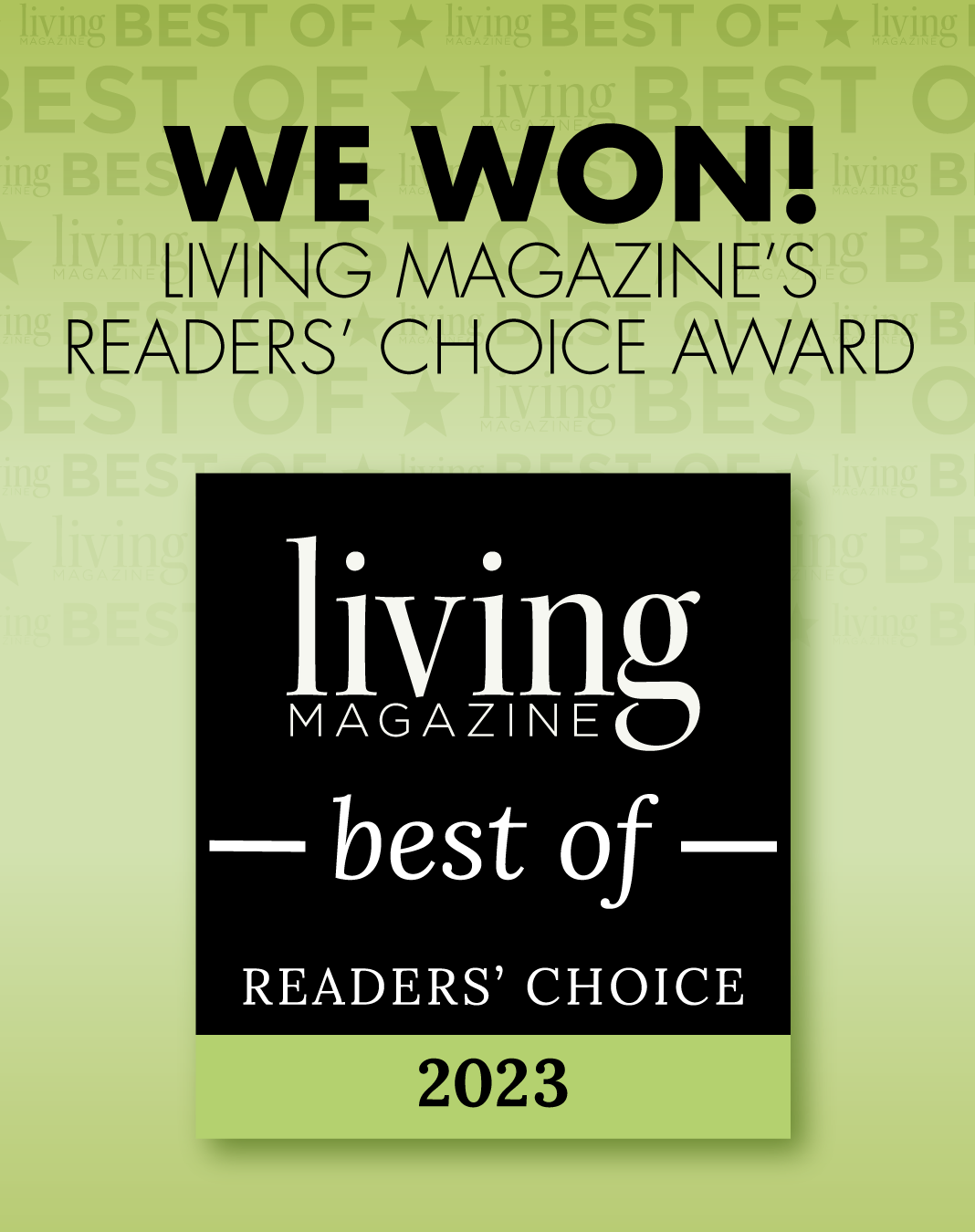 Living Magazine Best of 2023 Reader's Choice Award